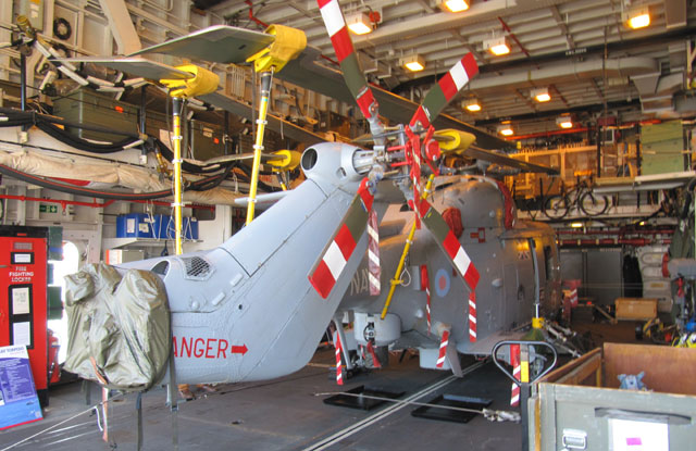 Britischer Marinehubschrauber Westland Lynx Mk 8 auf der Iron Duke in Kopenhagen