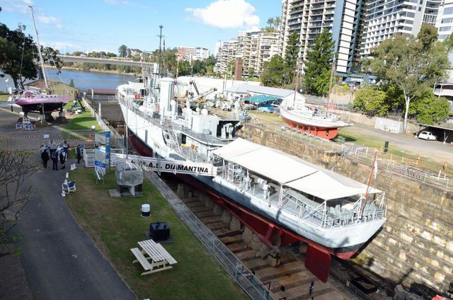 River Class Fregatte HMAS Diamantina im Queensland Maritime Museum - Fotos von Michel Perottino