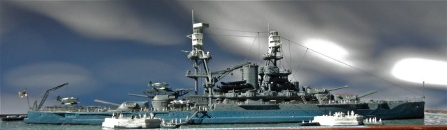 Schlachtschiff USS Oklahoma (1/700)