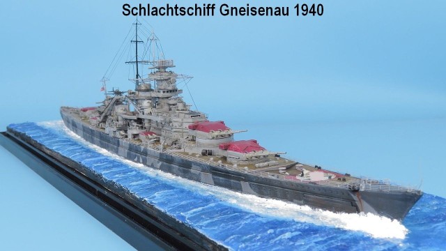 Schlachtschiff Gneisenau (1/700)