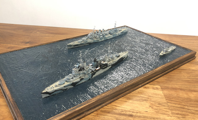 Schwere Kreuzer HMS London und HMS Norfolk (1/700)