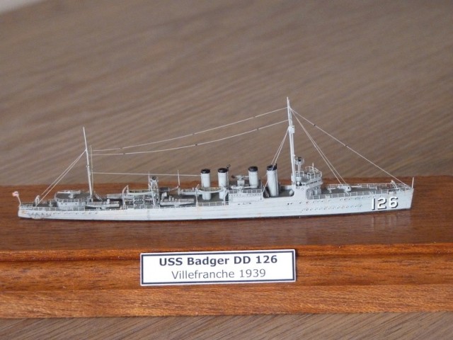 Zerstörer USS Badger (1/700)