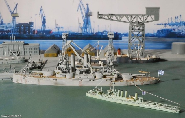 Schlachtschiff Kilkis und Zerstörer Smyrni (ex kuk Ulan) (1/700)