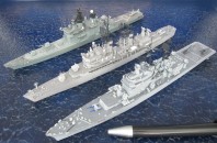 Andrea Doria, USS Preble und Shirane (1/700)