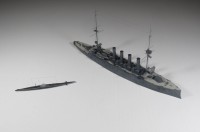 Panzerkreuzer HMS Cressy und U-Boot U 9 (1/700)