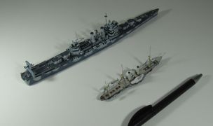 Schaufelradaviso Esploratore und Leichter Kreuzer USS Nashville (1/700)