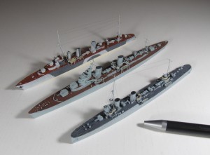 Leichtes Spähschiff Leone, Flottillenführer Taschkent und Großzerstörer Jaguar (1/700)