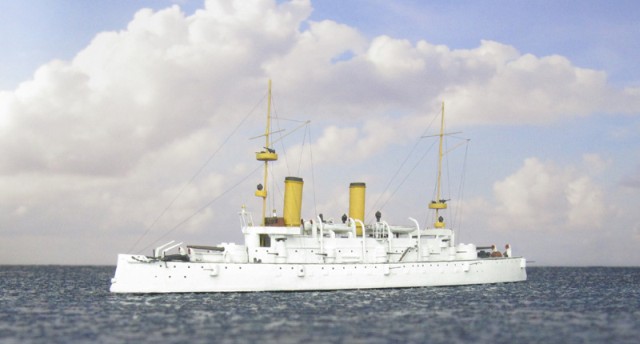 Geschützter Kreuzer USS Olympia (1/700)