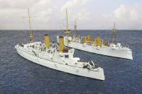 Geschützte Kreuzer USS Olympia und USS Baltimore (1/700)