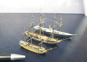 HMS Rose, HMS Ethalion und Fupo (1/700)