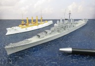 Schwerer Kreuzer USS Salem und Panzerkreuzer USS Brooklyn (1/700)