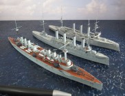 Panzerkreuzer Waldeck-Rousseau, Bayan II und HMS Monmouth (1/700)