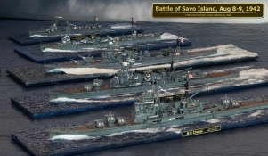 Chokai, Kinugasa, Furutaka, Tanryu und Yunagi (1/700)