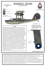 Supermarine Walrus I W2768 (Zeichnung Brett Morrow)