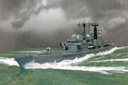 Zerstörer HMS York in 1/700 von Vasilij Ratej