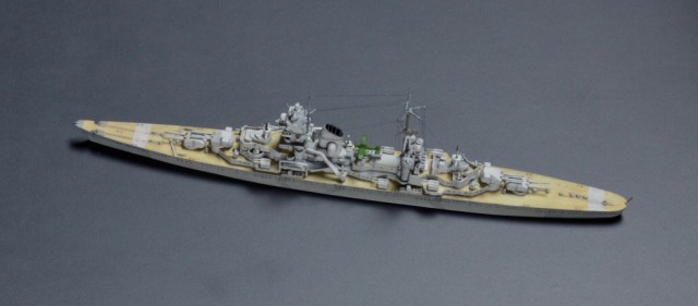 Schwerer Kreuzer Prinz Eugen (Airfix 1/1200 modifiziert)