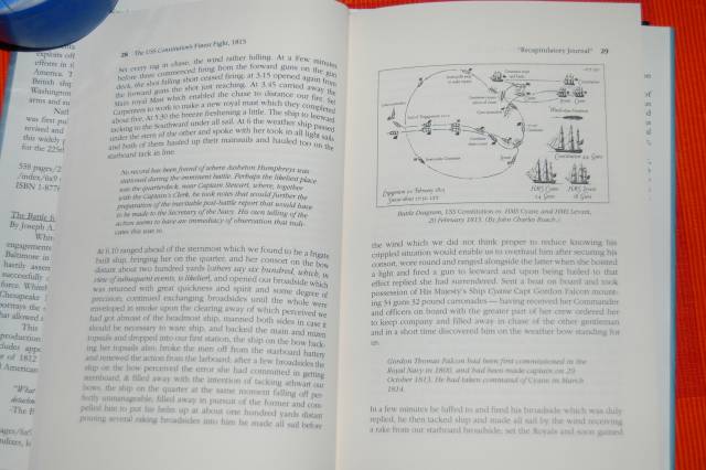 Graphik der Schlacht, auch in 'a most fortunate ship' veröffentlicht