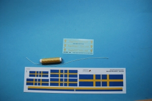 Regalschiff Vasa Flaggen, Takelgarn, Abziehbilder