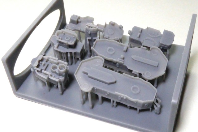 Fregatte des Typs 16 3D-gedruckte Teile