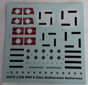 Schlachtkreuzer Barbarossa Abziehbilder