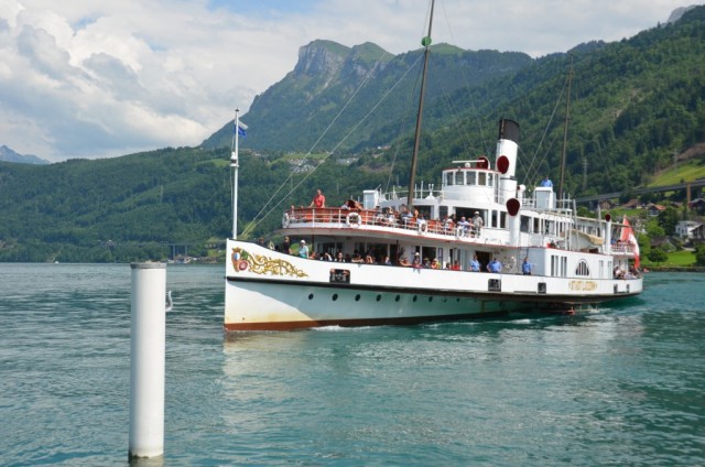 Stadt Luzern auf dem Vierwaldstättersee (Foto Wilfred Grab)